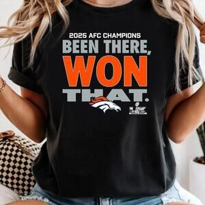 Denver Broncos  Afc Champions T-Shirt, Been There Won That Afc Champions Tee